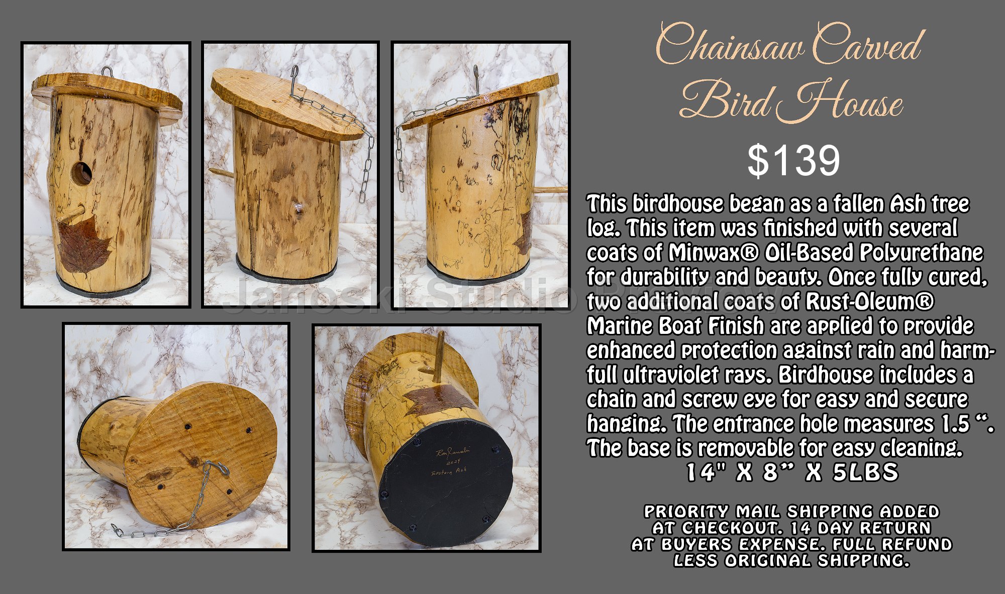 Ash Birdhouse