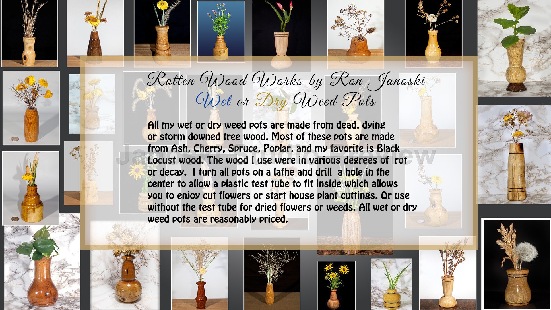 ABOUT WET or DRY WEED POTS